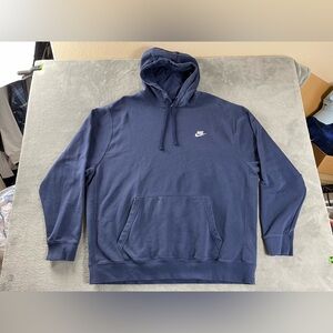 Nike Hoodie Club Fleece Hooded Sweatshirt Blue Men’s Size 3XL 3XL T